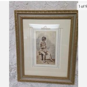 Antique (1906), Rembrandt Van Rijn, Rare etching of  A Young Man-Titus   This is